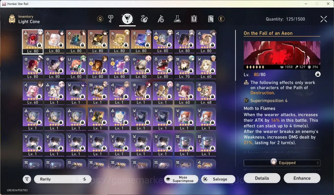 Honkai Star Rail Accounts ASIA |TL 70|17 Lim 5* Char+Sign|[Silver Wolf,Aglae image 9