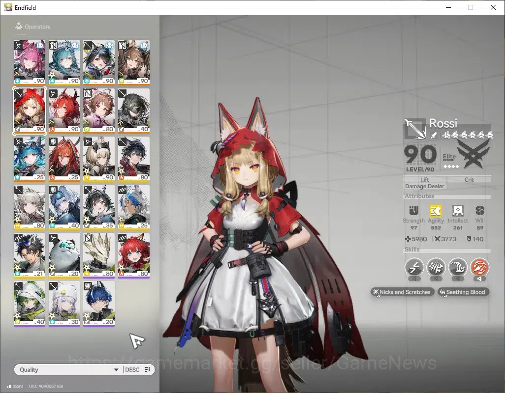 Arknights: Endfield Accounts ASIA|ReadyGacha|Lv60|Oro 29K|8SSR(5Limit)+18*6WEP| image 2