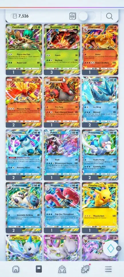 Pokémon TCG Pocket Accounts EN 7,5K Card|144 EX|2 Crown (Candy,Pikachu) 37 Shi image 14