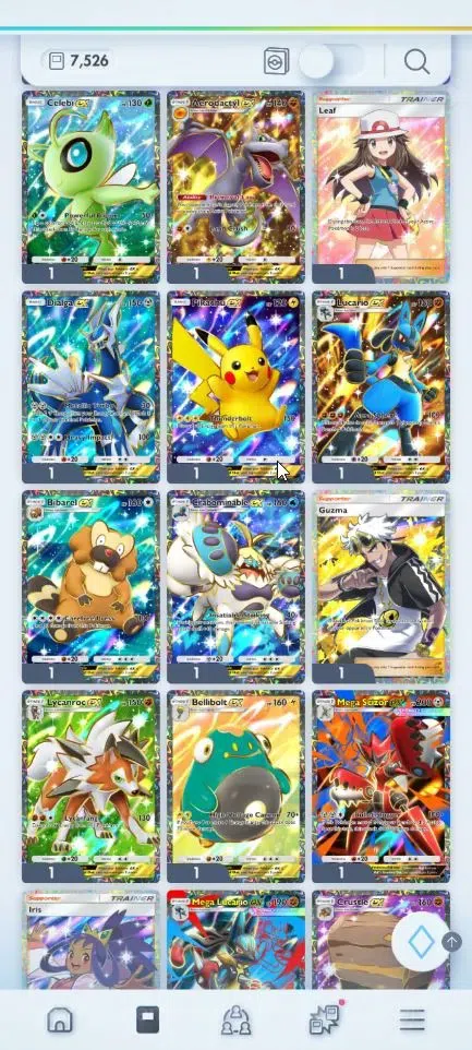 Pokémon TCG Pocket Accounts EN 7,5K Card|144 EX|2 Crown (Candy,Pikachu) 37 Shi image 5