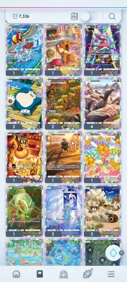 Pokémon TCG Pocket Accounts EN 7,5K Card|144 EX|2 Crown (Candy,Pikachu) 37 Shi image 7