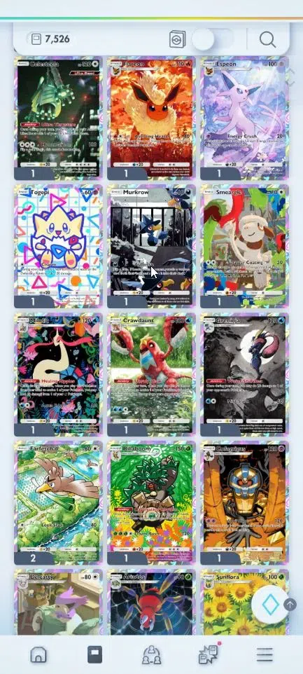 Pokémon TCG Pocket Accounts EN 7,5K Card|144 EX|2 Crown (Candy,Pikachu) 37 Shi image 9