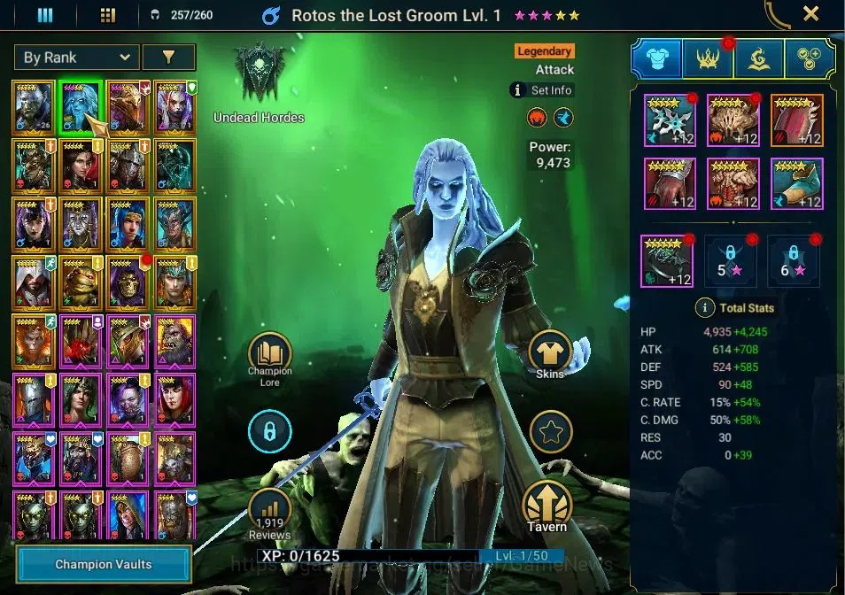 Raid: Shadow Legends Accounts Lv 18|395K Power|17 Legend(Artak,Rotos,Xenomorph,A image 3