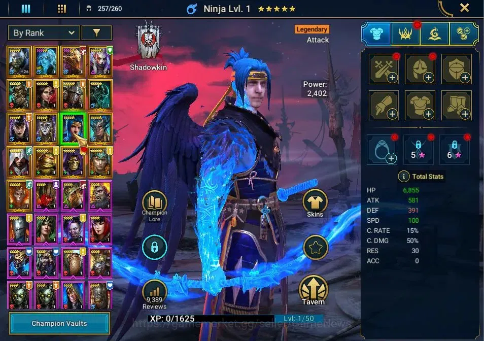 Raid: Shadow Legends Accounts Lv 18|395K Power|17 Legend(Artak,Rotos,Xenomorph,A image 6