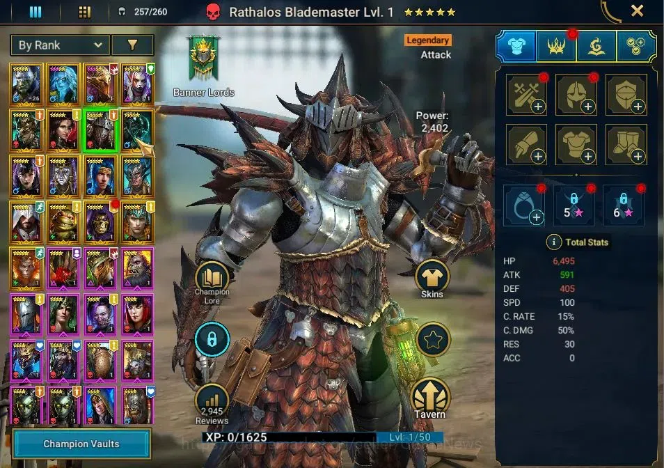 Raid: Shadow Legends Accounts Lv 18|395K Power|17 Legend(Artak,Rotos,Xenomorph,A image 8
