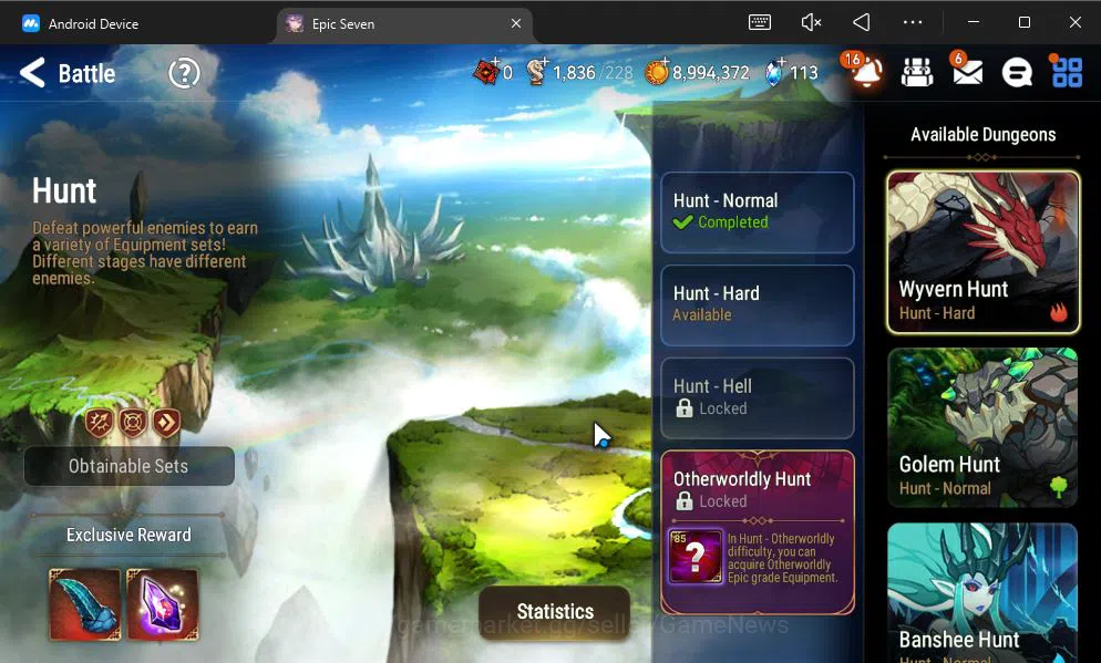 Epic Seven Accounts GLOBAL Unverif|NEW ERA|6 ML(WOM Tenebria,SE Celine image 14