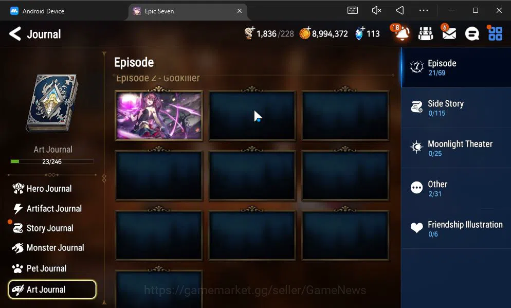 Epic Seven Accounts GLOBAL Unverif|NEW ERA|6 ML(WOM Tenebria,SE Celine image 18