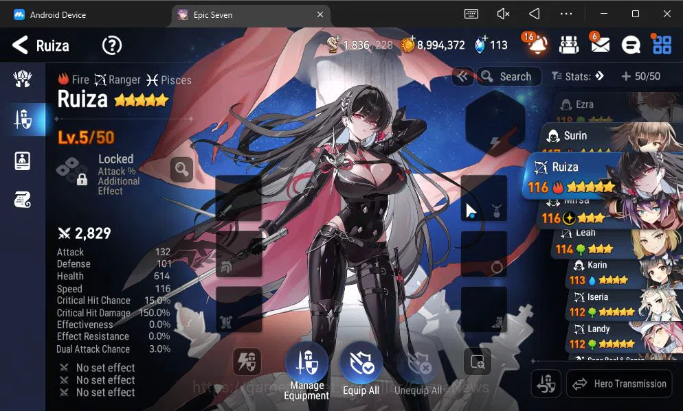 Epic Seven Accounts GLOBAL Unverif|NEW ERA|6 ML(WOM Tenebria,SE Celine image 4