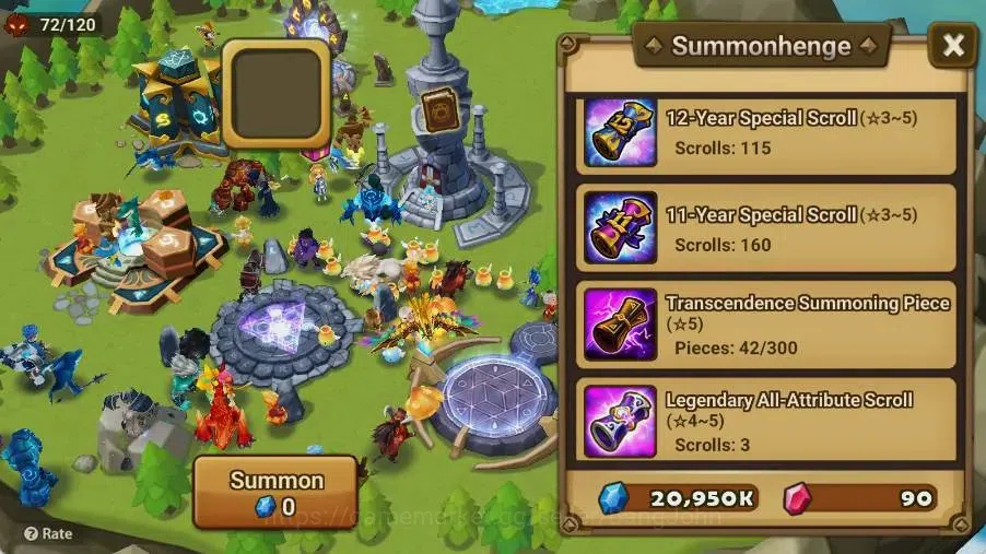 Summoners War: Sky Arena Accounts Starter GLOBAL | NB 5 TESHAR,Starter Gacha 115 12Y+160 11Y Scrool, 3 Legendary All 3