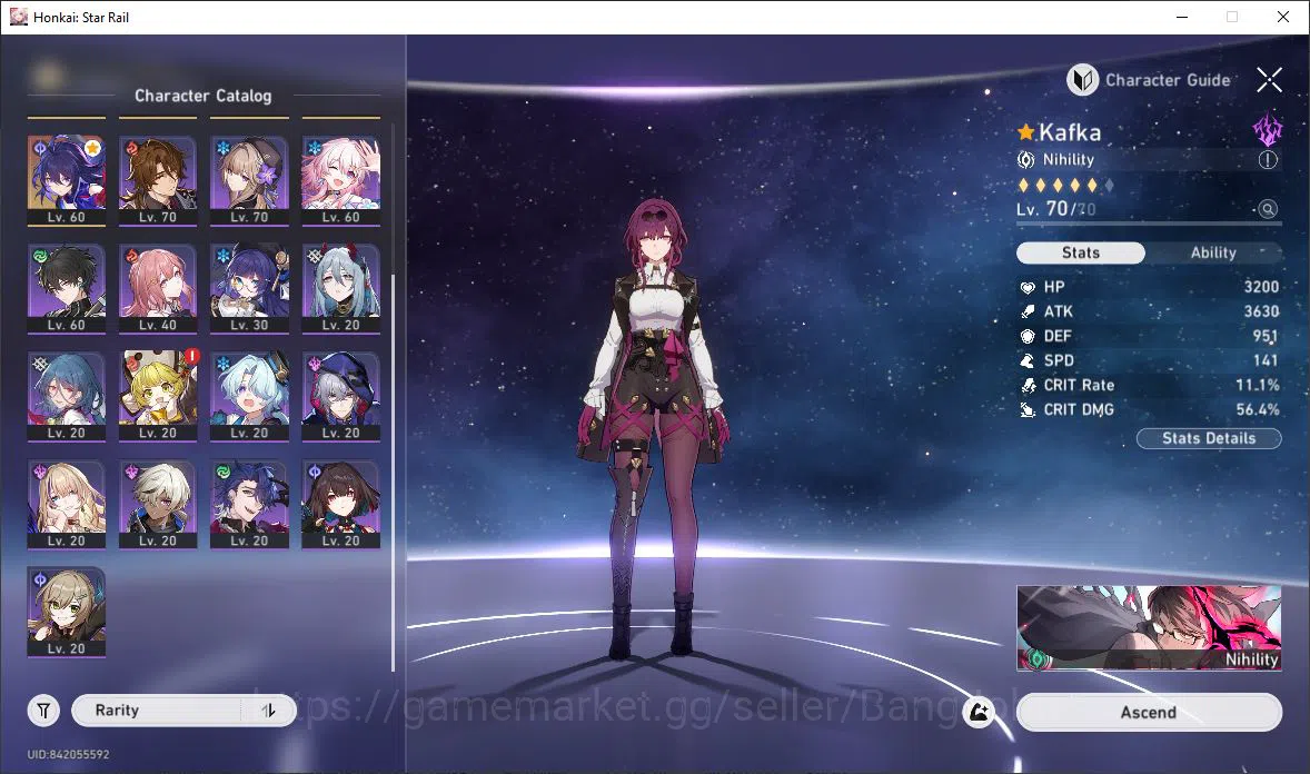 Honkai Star Rail Accounts [ASIA] TL 60 | 8 Limit | Ruan Mei | Dan Heng | Kaf image 12
