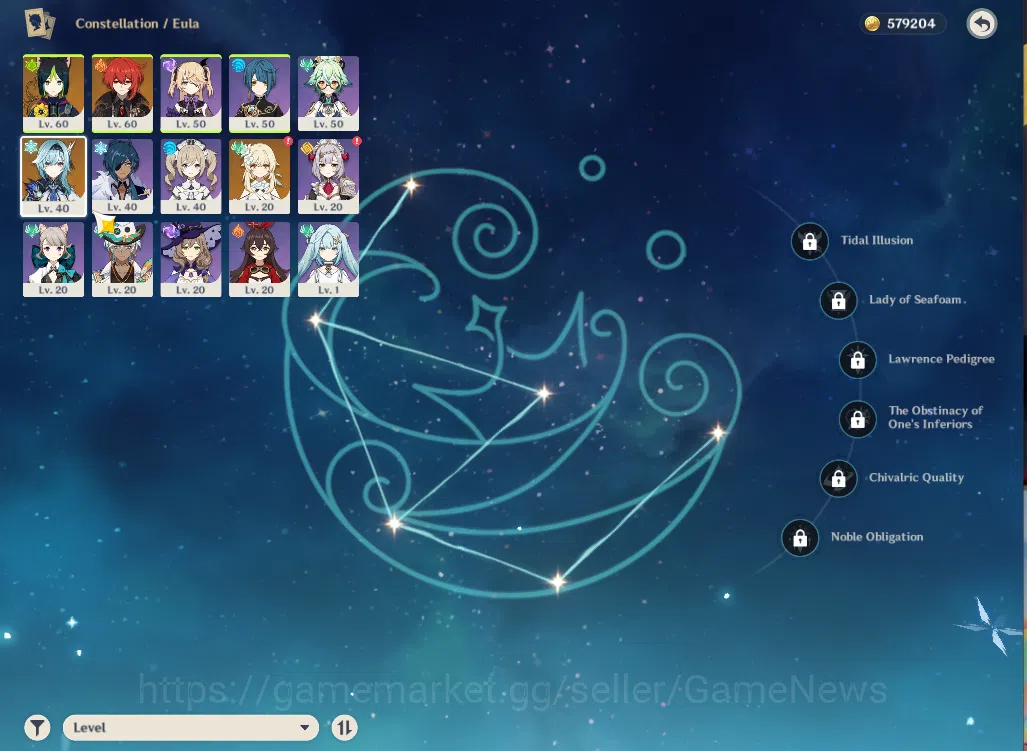 Genshin Impact Accounts ASIA|AR33|Starter|1Limited+11(*4Character)|Eula,Ti image 10