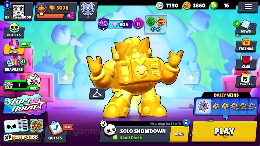 Brawl Stars Accounts Android | 3078 Thropy|48 Brawler-7 Max Lv|3 Max Lv image 1