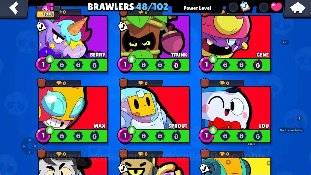 Brawl Stars Accounts Android | 3078 Thropy|48 Brawler-7 Max Lv|3 Max Lv image 11