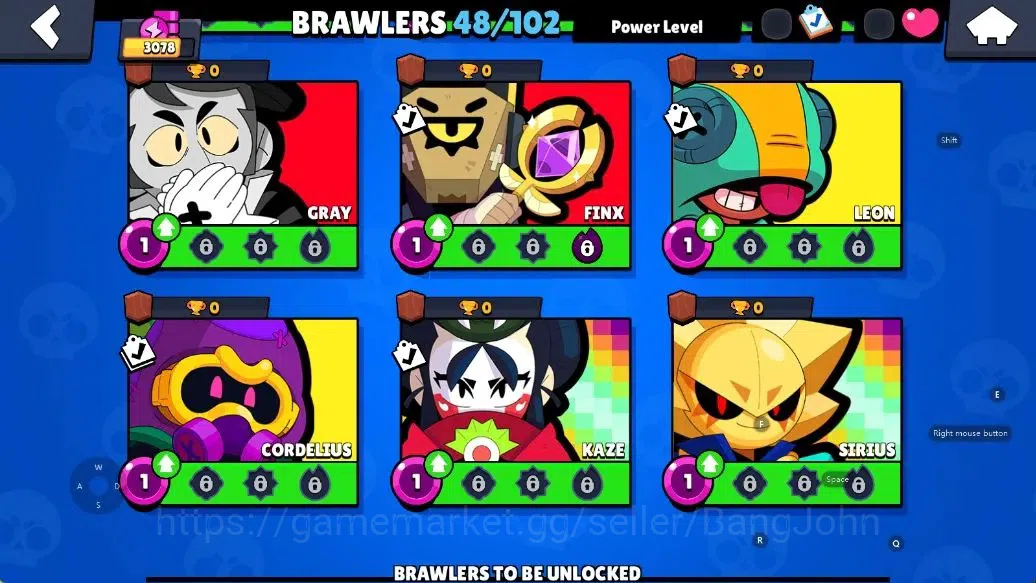 Brawl Stars Accounts Android | 3078 Thropy|48 Brawler-7 Max Lv|3 Max Lv image 12
