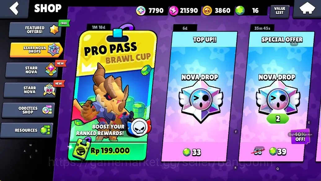Brawl Stars Accounts Android | 3078 Thropy|48 Brawler-7 Max Lv|3 Max Lv image 4