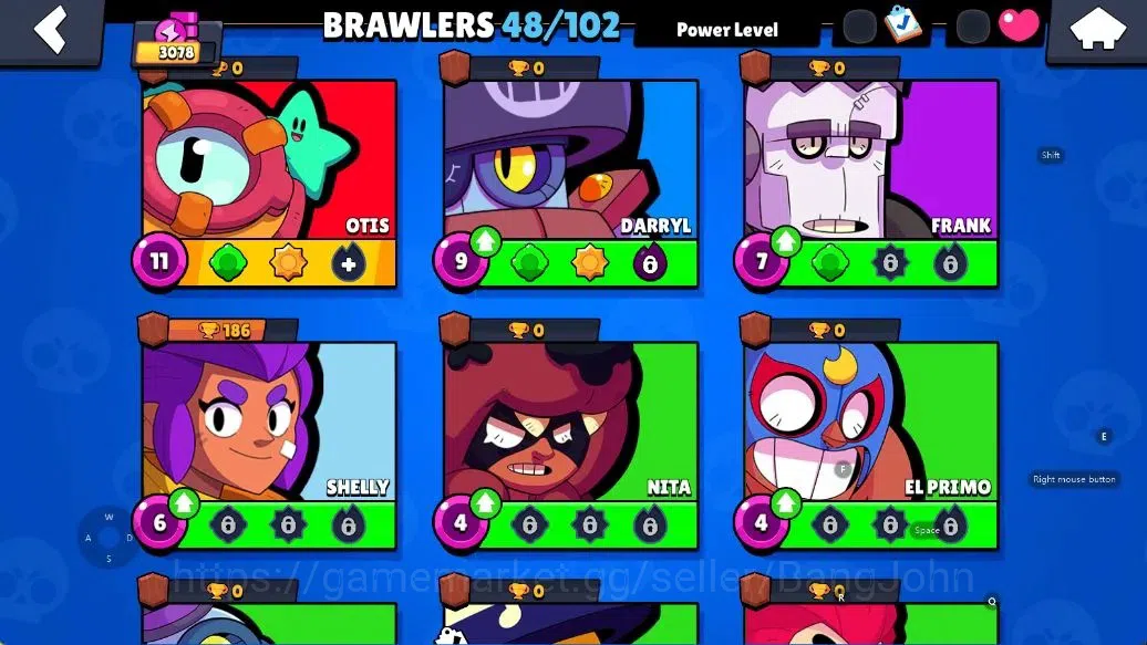 Brawl Stars Accounts Android | 3078 Thropy|48 Brawler-7 Max Lv|3 Max Lv image 6