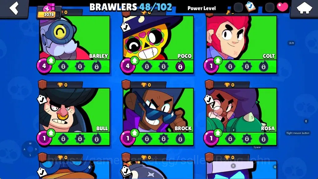 Brawl Stars Accounts Android | 3078 Thropy|48 Brawler-7 Max Lv|3 Max Lv image 7