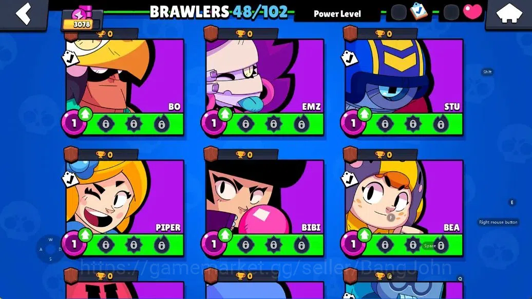 Brawl Stars Accounts Android | 3078 Thropy|48 Brawler-7 Max Lv|3 Max Lv image 9