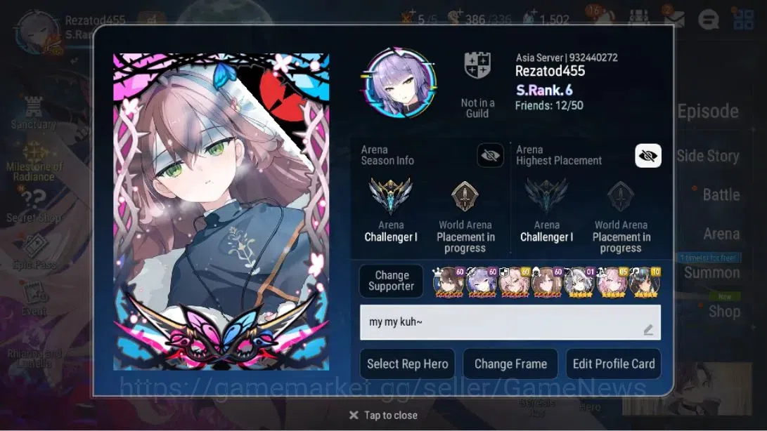 Epic Seven Accounts Asia| 21 ML (Shepherd ot Dark Diene, Rhianna and L image 11