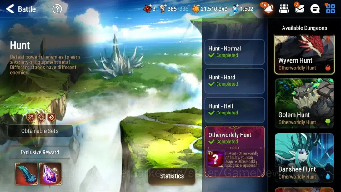Epic Seven Accounts Asia| 21 ML (Shepherd ot Dark Diene, Rhianna and L image 14