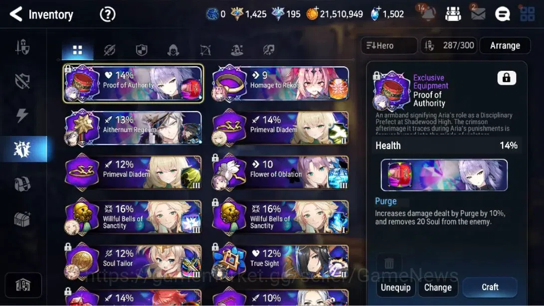 Epic Seven Accounts Asia| 21 ML (Shepherd ot Dark Diene, Rhianna and L image 18