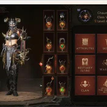 Diablo Immortal Accounts High-End NA - High Heavens | 60 (1032) Warlock-Slinger | CR 45884 | Reso 360 | Inferno V | Varog Lv
