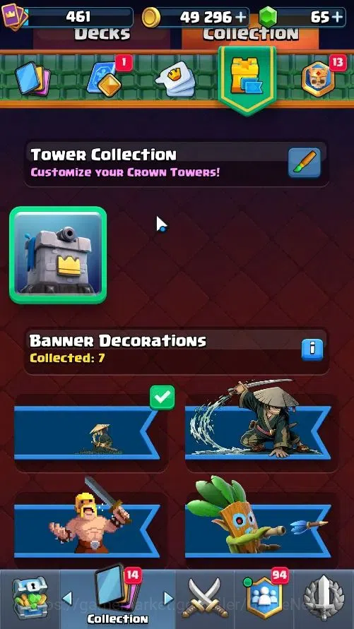 Clash Royale Accounts High-End Lv 461|KTL 10|Trophy 3579|Limited Skin|Card 57/122|4 EVO 0 Hero|1 Champ 3 Legend 15 Epic 15 11