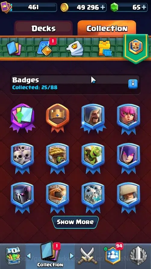 Clash Royale Accounts High-End Lv 461|KTL 10|Trophy 3579|Limited Skin|Card 57/122|4 EVO 0 Hero|1 Champ 3 Legend 15 Epic 15 13
