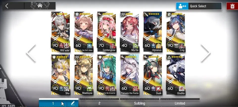 Arknights Accounts High-End Lv 75|179 OP 31 Skin|40,3K Oru+132 Ori|7 Limited|Shu,Wiš'adel,HTB,Ling,ETHA,Muelsye,Dusk|Main 6
