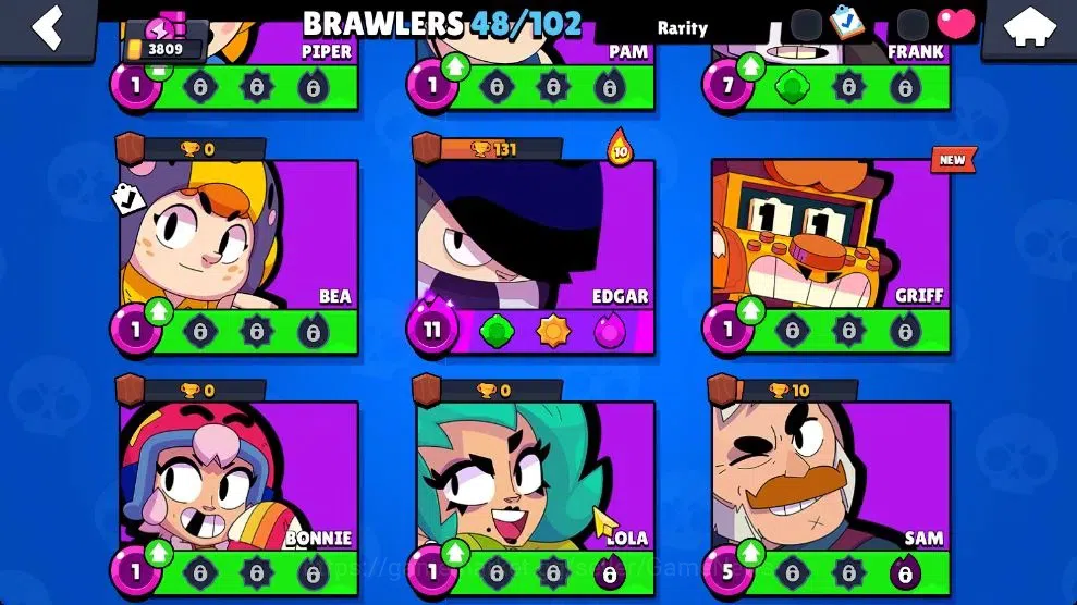 Brawl Stars Accounts 3809 Trophy|48 Brawlers 8 Max Lvl [Mortis,Leon,Max image 10