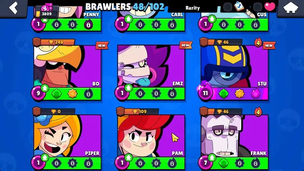 Brawl Stars Accounts 3809 Trophy|48 Brawlers 8 Max Lvl [Mortis,Leon,Max image 11