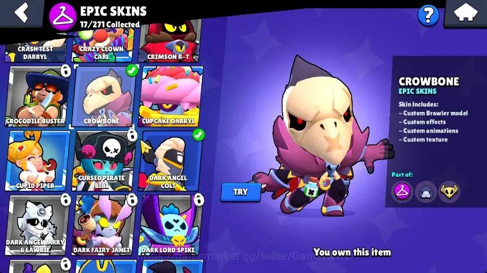 Brawl Stars Accounts 3809 Trophy|48 Brawlers 8 Max Lvl [Mortis,Leon,Max image 16