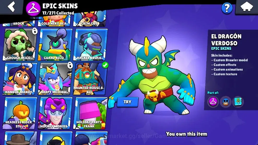 Brawl Stars Accounts 3809 Trophy|48 Brawlers 8 Max Lvl [Mortis,Leon,Max image 17