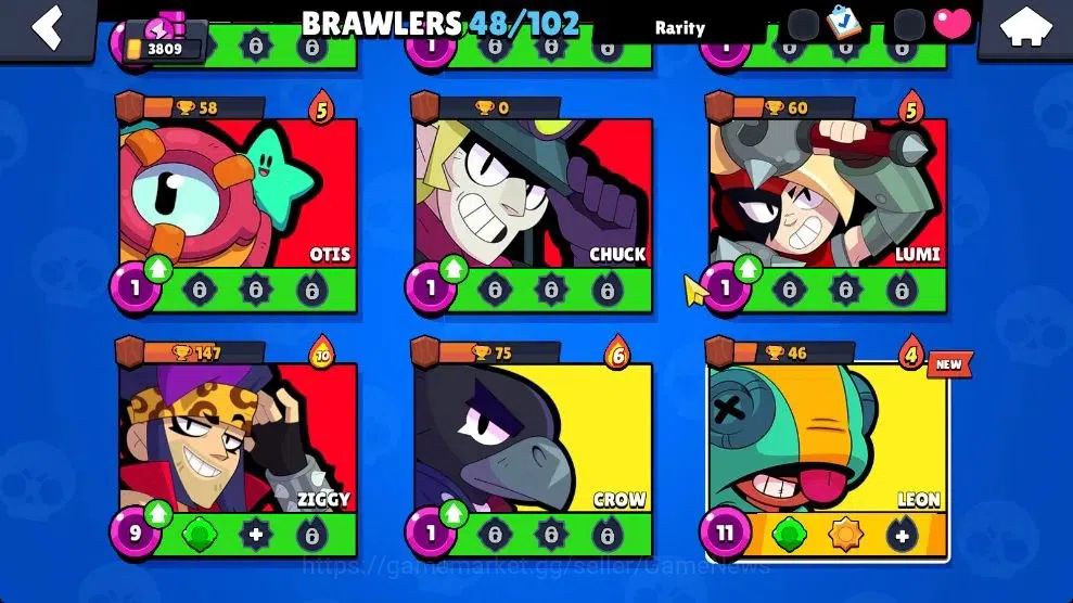 Brawl Stars Accounts 3809 Trophy|48 Brawlers 8 Max Lvl [Mortis,Leon,Max image 7