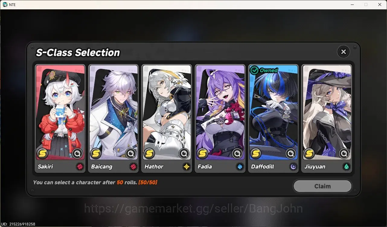 Neverness to Everness Accounts NA|Lv. 20|4 S-Class/3 Limited ([Shinku,Hotori]+Sign,Lacrimosa+Gilded Outfit)|7k Annulith|MC 9