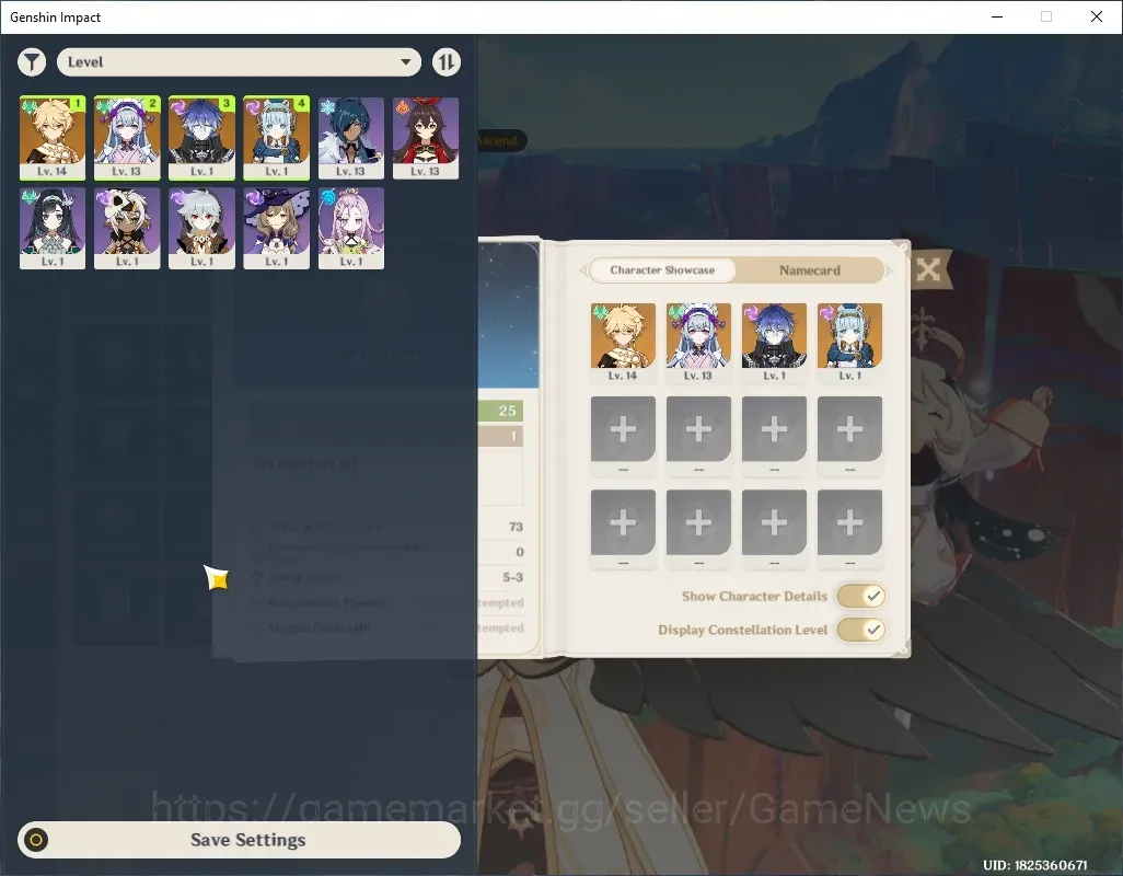 Genshin Impact Accounts Others Asia|AR 25|2 Limited (Flins,Ineffa) + 1(*5 Weapon)|1 Standard Mizuki|All Unset|Low Quest 1