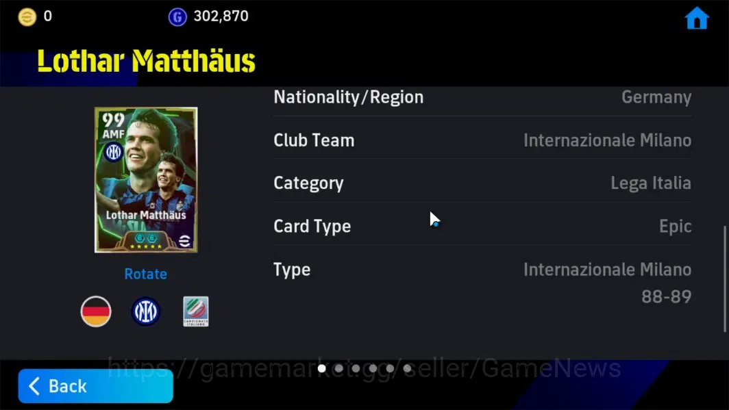 eFootball Accounts Android|Epic Johan Cruyff,Lothar Matthaus,Xabi Alo image 13
