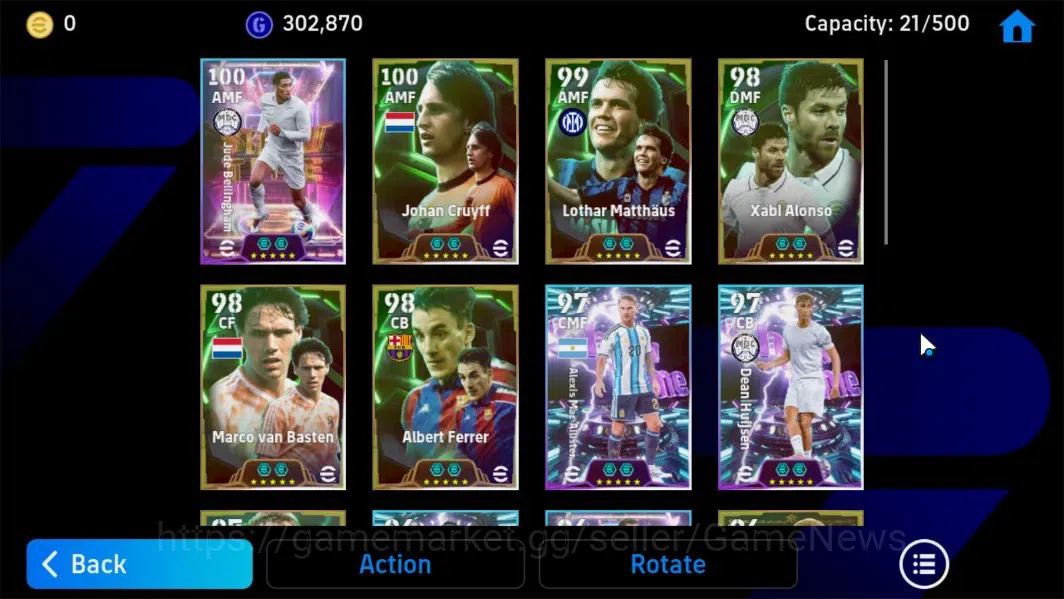 eFootball Accounts Android|Epic Johan Cruyff,Lothar Matthaus,Xabi Alo image 6