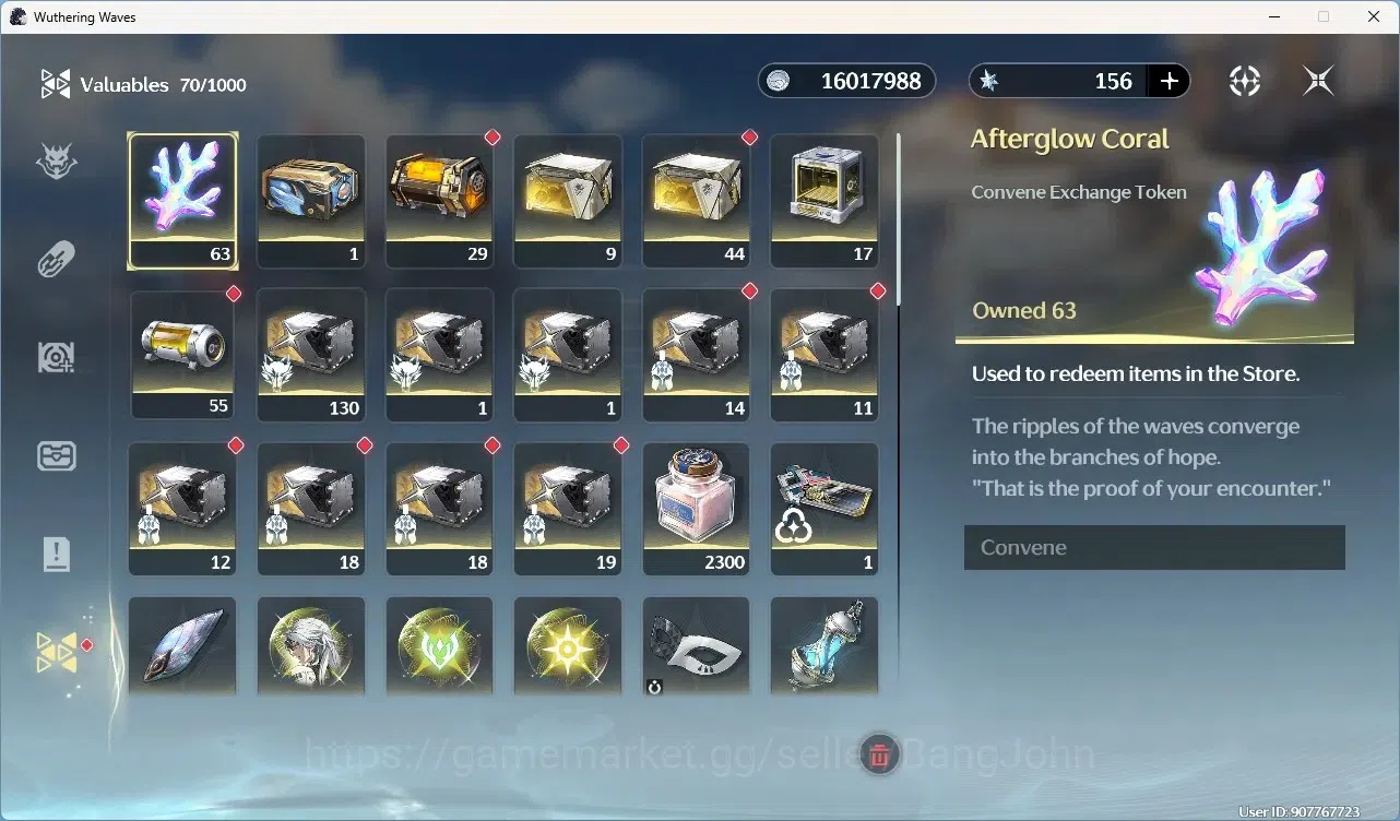 Wuthering Waves Accounts Starter SEA|UL 50|Rank 6| 2 Char Limited[Yangyang:Xuanling Rc5]+Sign,Rebecca|Mc Male| TakeMail 14