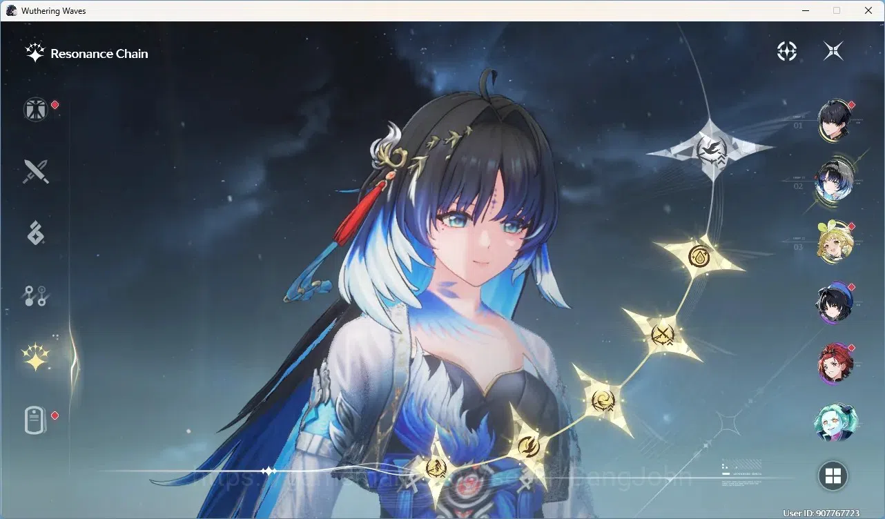 Wuthering Waves Accounts Starter SEA|UL 50|Rank 6| 2 Char Limited[Yangyang:Xuanling Rc5]+Sign,Rebecca|Mc Male| TakeMail 3