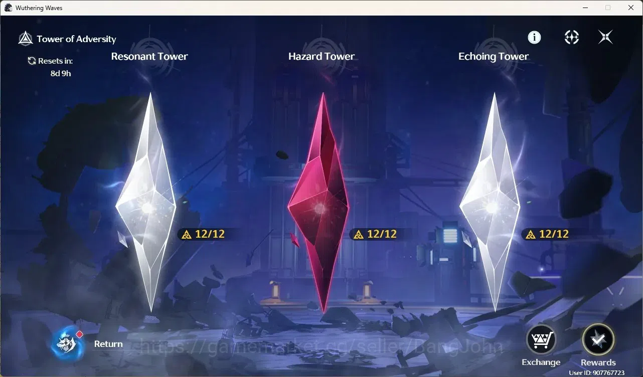Wuthering Waves Accounts Starter SEA|UL 50|Rank 6| 2 Char Limited[Yangyang:Xuanling Rc5]+Sign,Rebecca|Mc Male| TakeMail 5