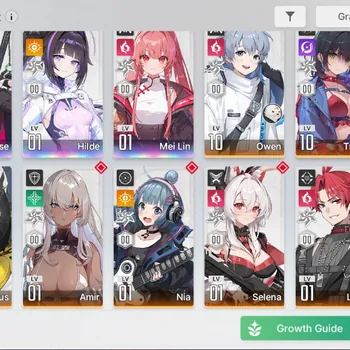 Chaos Zero Nightmare Accounts Global|Lv55| 3 SSR 1 Limited [RossweisseM2,Hilde,Mei Lin]|11 SR