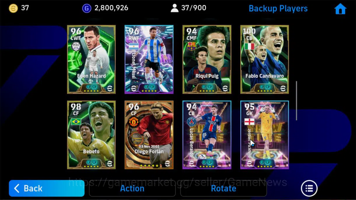 eFootball Accounts Mobile|BigTime(Diego Forlan),Visionary Pass(Pep Gu image 12