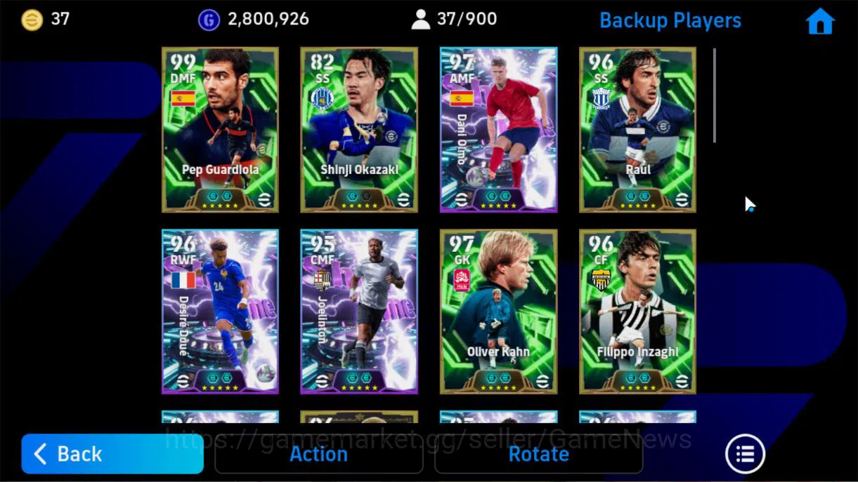 eFootball Accounts Mobile|BigTime(Diego Forlan),Visionary Pass(Pep Gu image 14