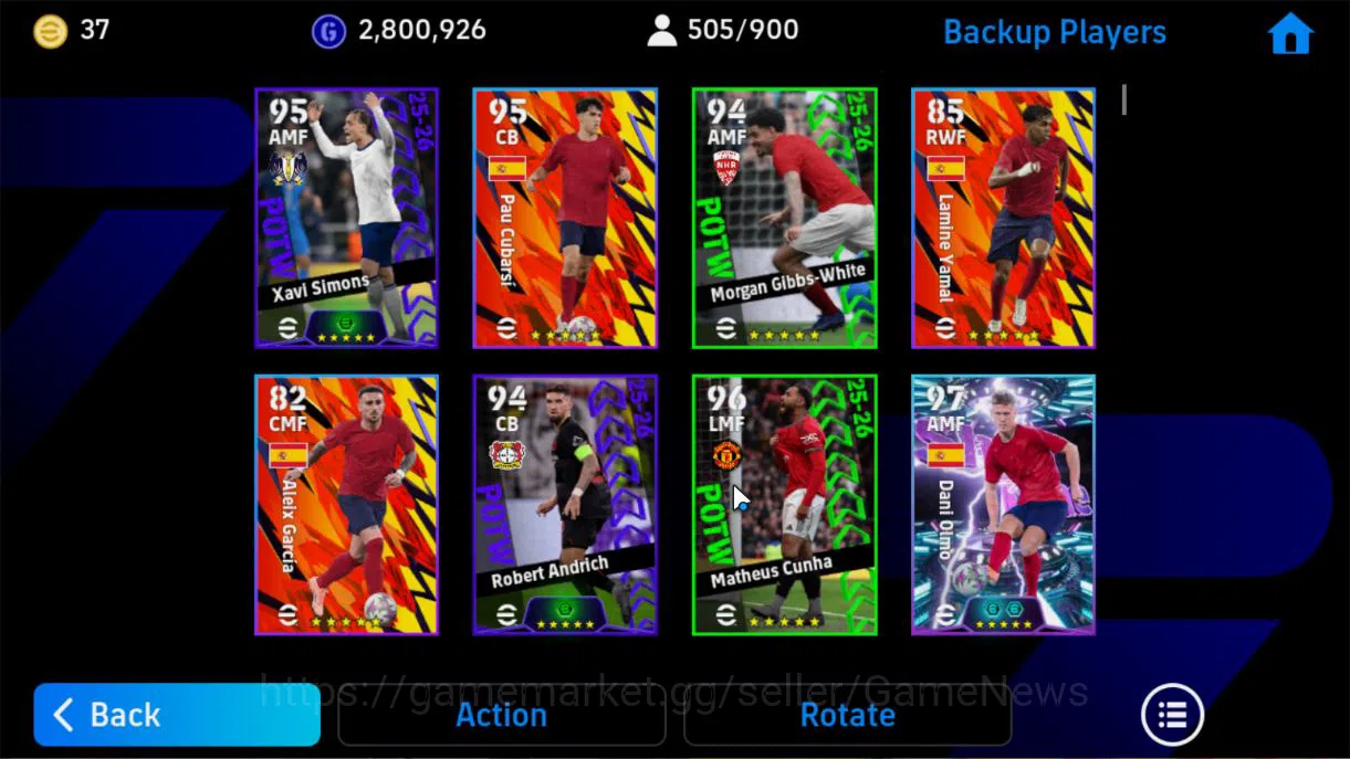 eFootball Accounts Mobile|BigTime(Diego Forlan),Visionary Pass(Pep Gu image 3