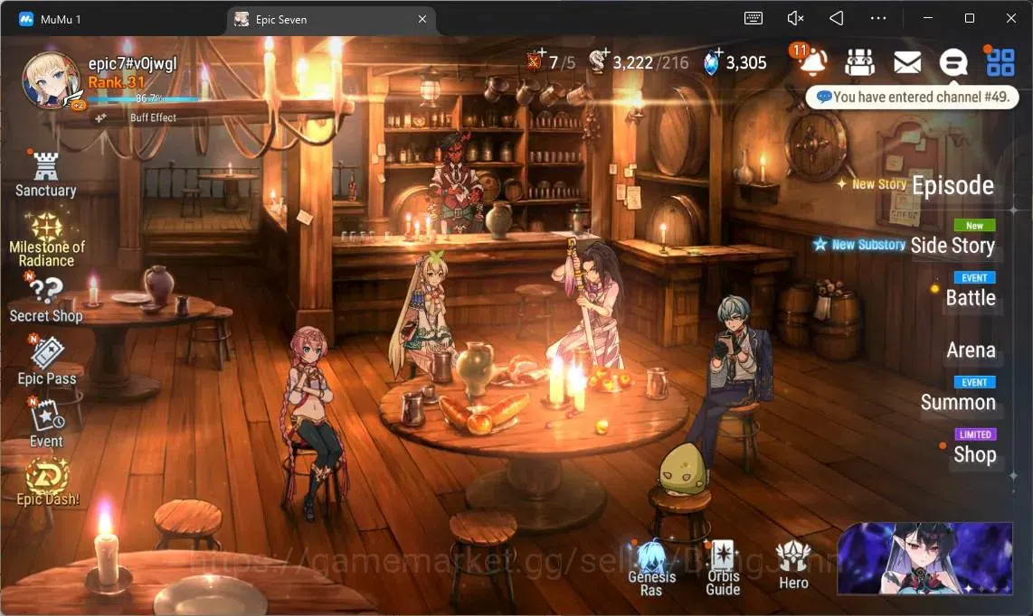 Epic Seven Accounts High-End Global Unverif | 4 ML (NM Luna,TR Elvira,S Taeyou,SS Vivian), Fumyr Etc|PoH ON|SS 3.3K|Stigma 1