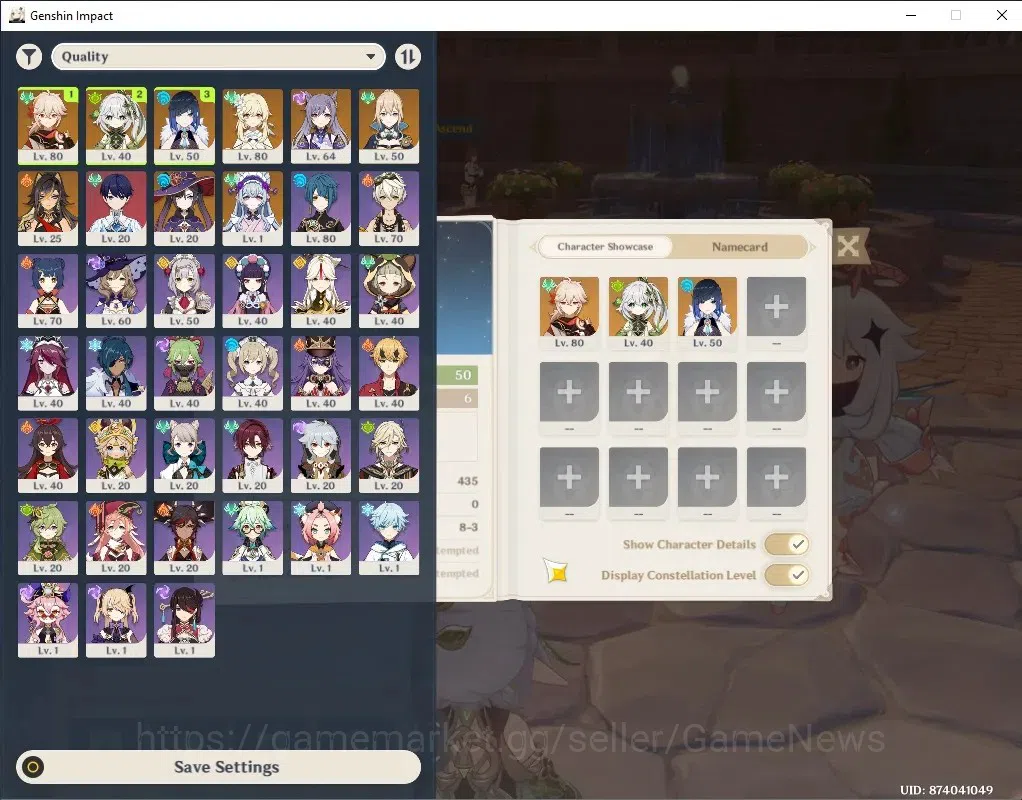 Genshin Impact Accounts Others ASIA|AR 50|3 Limit+5 Standard| Kazuha,Nahida,Yelan |Keqing,Jean,Dehya,Mona,Mizuki|Reunion 1