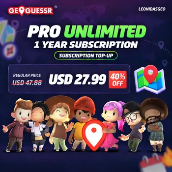 GeoGuessr Others GeoGuessr Subscription to YOUR ACCCOUNT | Pro Unlimited 1 Year
