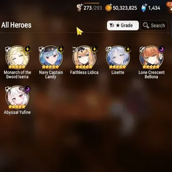 Epic Seven Accounts High-End GLOBAL UnVerif|NewEra|6 ML(Lisette,LC Bellona,Monarch Iseria,etc)+UP Politis,A Ludwig,Etc|206K