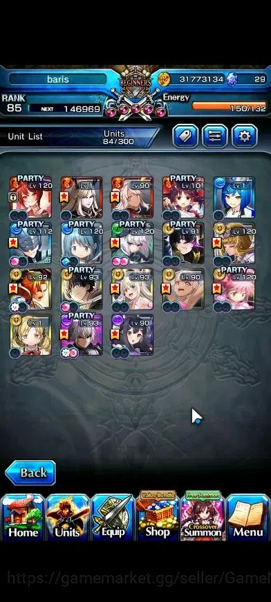 Grand Summoners Accounts Global|Rank 85|18 Ascend+7 TW|(Inumuta,Chloe,S Chl image 4
